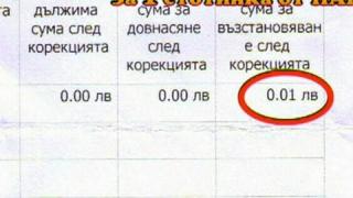 За 1 стотинка от НАП
