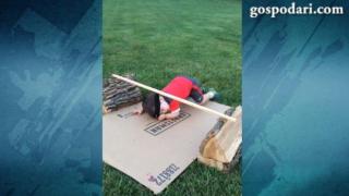 Дете тренира като истинска нинджа (ВИДЕО)