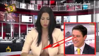Водеща на новини без цензура и без дрехи