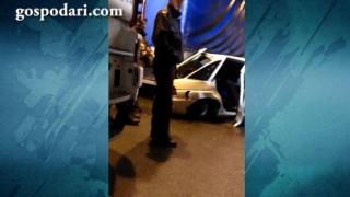 Ексклузивно видео от тунела с верижната катастрофа