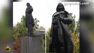Украински художник облече Ленин като Дарт Вейдър