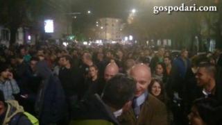 Видео от протеста "Гражданите срещу мафията"