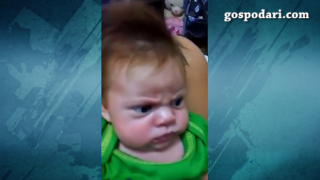 Най-сърдитото бебе (ВИДЕО)