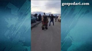 Роми мъчат кон, карат го да тегли непосилен товар (ВИДЕО)