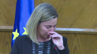 Могерини не успя да сдържи сълзите си заради терора в Брюксел (ВИДЕО)