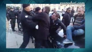 Актьорско майсторство или нападение над полицай? (ВИДЕО)