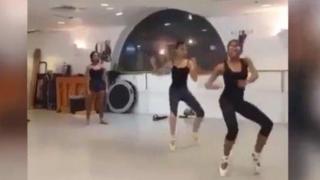 Страхотен танц на пръсти (ВИДЕО)