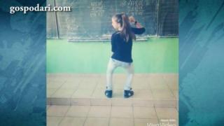 Момиче върти кючеци в училище (ВИДЕО)