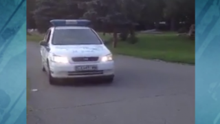 На разходка в парка с... патрулка (ВИДЕО)