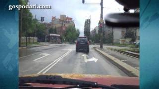 Нагло преминаване на червено в столицата (ВИДЕО)