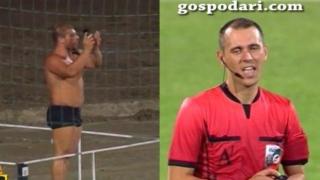 Гол фен разконцентрира съдията и футболистите по време на мач