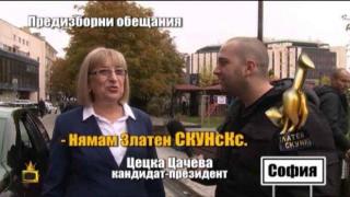 Златен скункс заплашва Цецка Цачева и ген. Румен Радев, ако не спечелят изборите