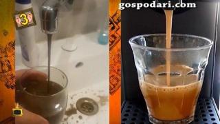 Черна вода тече от софийска чешма