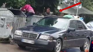 Хора ровят в кофи за боклук, слагат плячката в лимузина