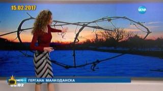 Синоптичка чете прогнозата задъхана, тича от втория до четвъртия етаж