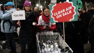 Протест и контрапротест за Пирин сковаха София, хиляди излязоха по улиците (видео)