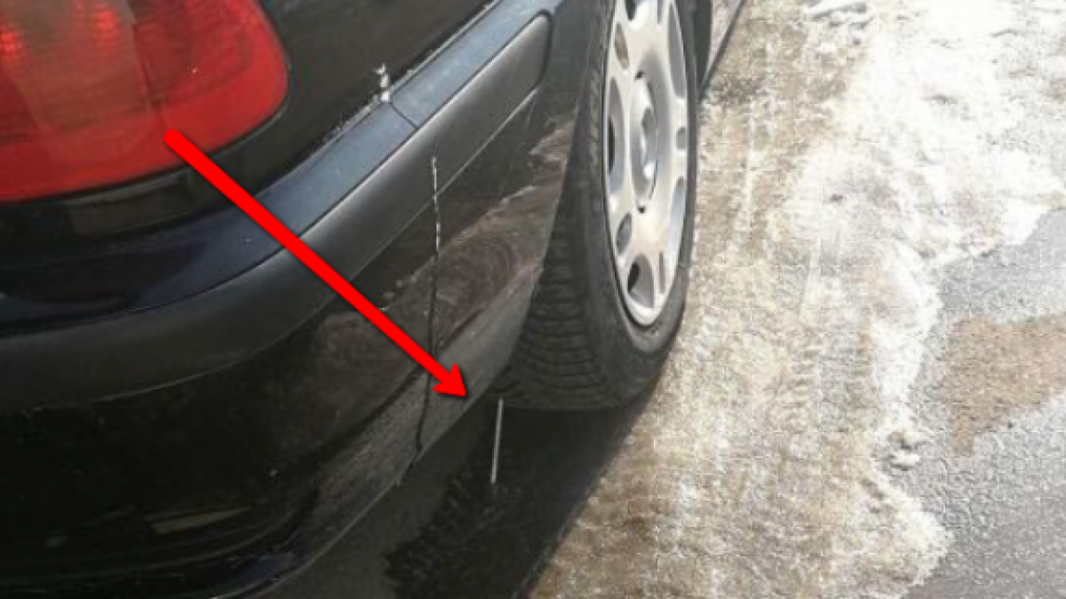 Опитват умишлено да спукат гума на кола на паркинг в София (снимки)