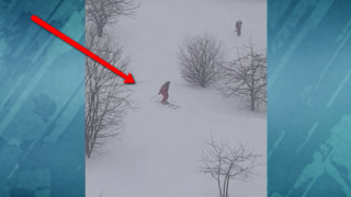 Свободно каране на ски по софийските улици (видео)