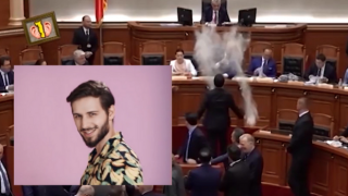 Парламентарен скандал от Албания в стил "Снощи правих кекс"