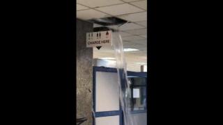 Един дъжд и Летище „София“ стана пристанище (видео)