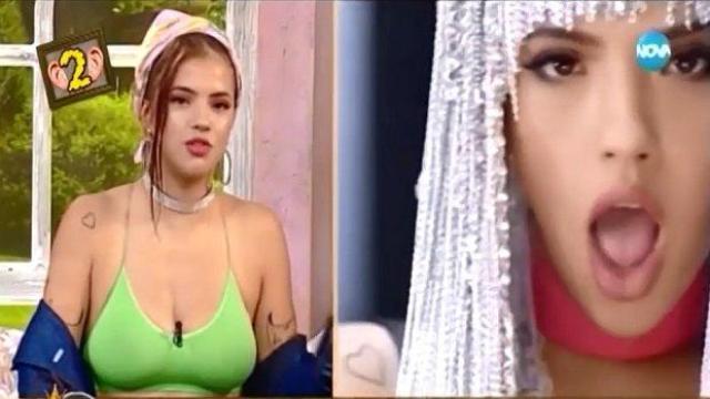 Певицата Дара показва свян, прелести и татуси в студиото на "На кафе"
