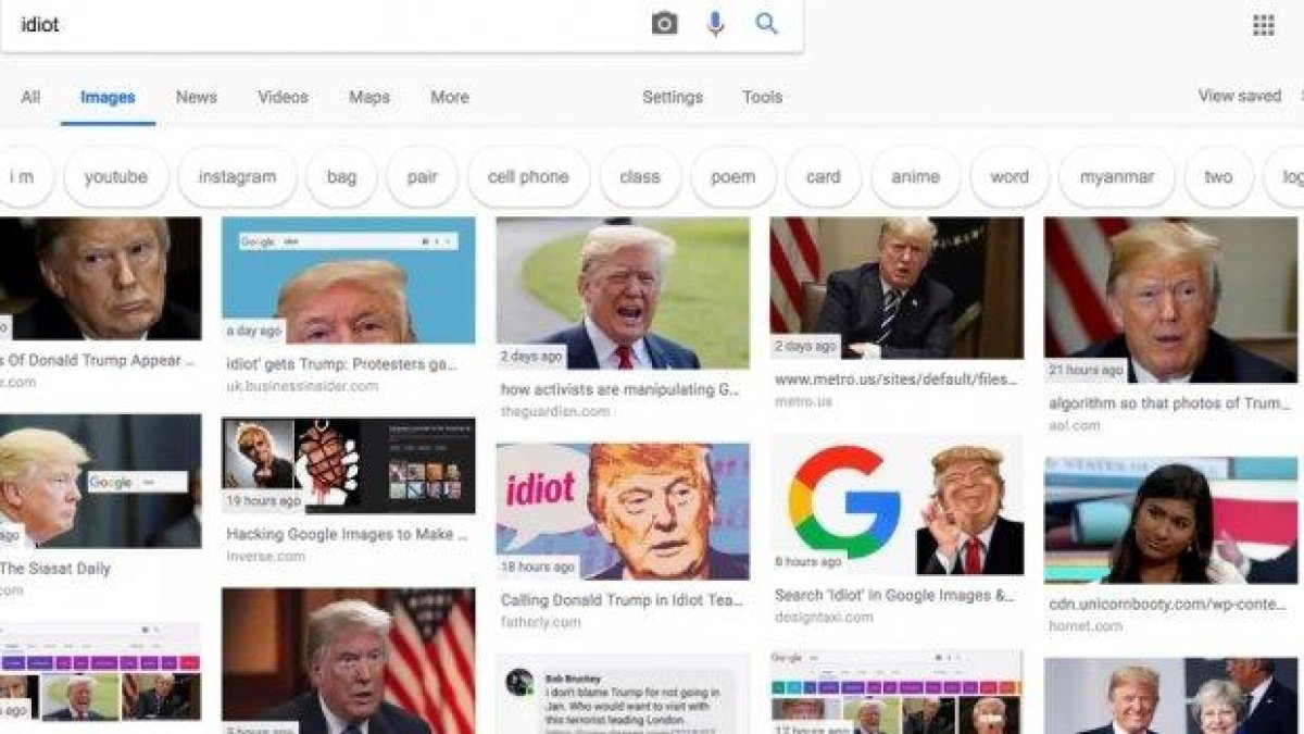 Напиши "идиот" в Google и виж кой ще ти излезе