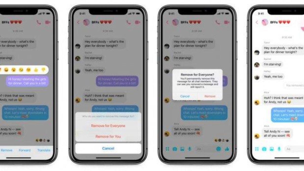 Вече ще можем да трием съобщенията си в Messenger