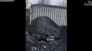Токсичен черен сняг покри Сибирския въглищен район (видео)