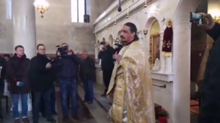 Скандал в църква в Петрич заради въдворяването на нов архиерейски наместник (видео)