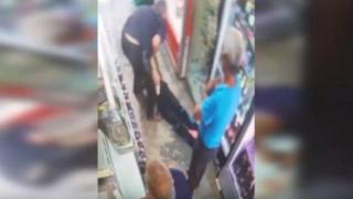 Брутален побой в магазин заради печеливша капачка от бира (видео 18+)