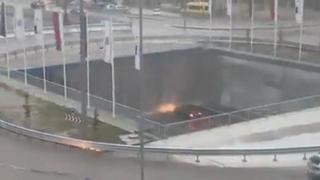 Новото кръгово за 115 милиона във Варна отново под вода (видео)