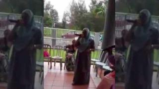 Жена с бурка пее парче на "Нирвана" (видео)