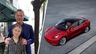 Арнолд Шварценегер дава "Tesla" на Грета Тунберг за пътуването ѝ до Канада