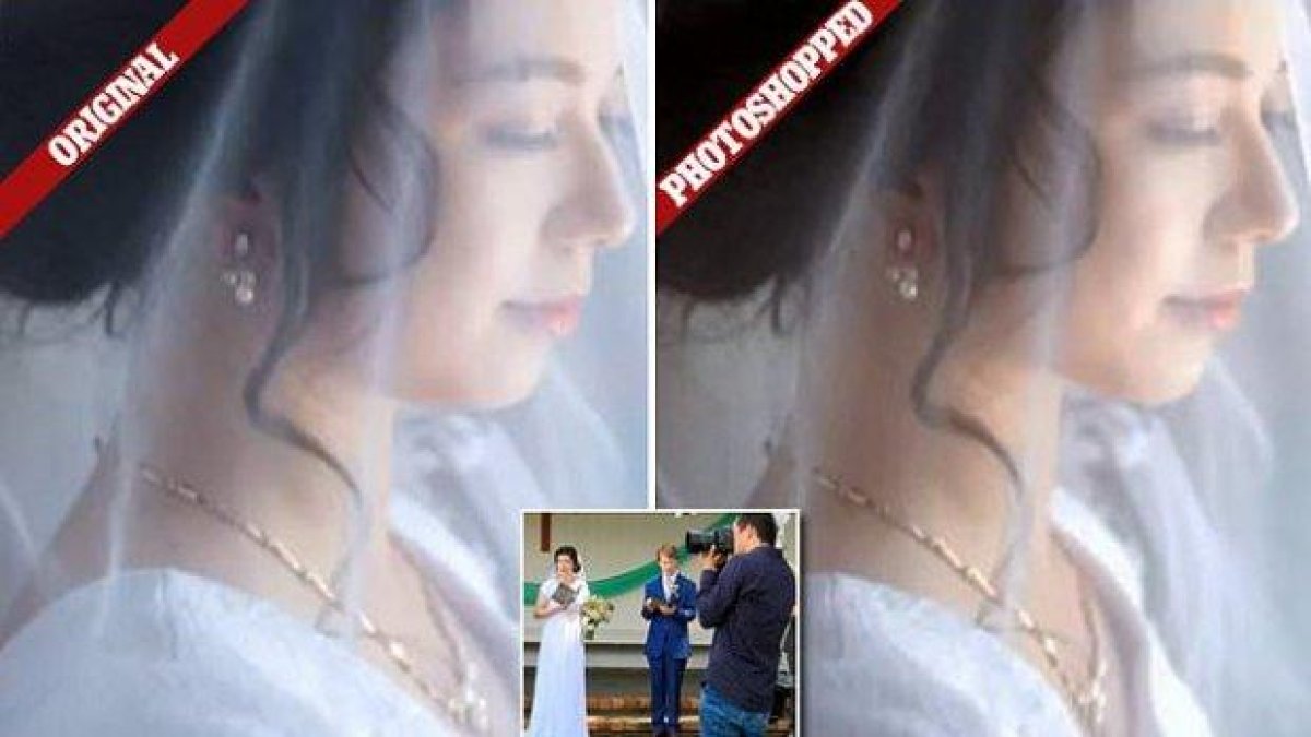 Сватбен фотограф "направи" булка неузнаваемо по-слаба без нейно разрешение (снимки)