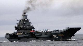 Избухна пожар на борда на единствения руски самолетоносач (видео)