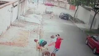 Млад мъж спаси 4-годишно момченце от озверял питбул (видео и снимки)