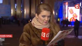 Беларуска журналистка се държи неадекватно в ефир преди да припадне (видео)