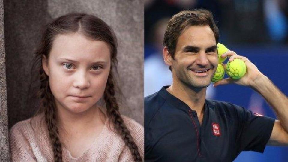 Роджър Федерер отговори на критиките от екоактивистката Грета Тунберг