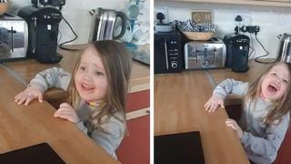 Момиченце се скара с уреда "Алекса" за любимата си песен (видео и снимки)