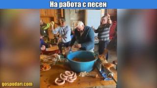 Когато пълненето на суджуци прерастне в мощно парти (видео)