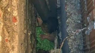 Новородено бебе оцеля, след като майка му го изхвърли от апартамент веднага след раждането (видео и снимки)