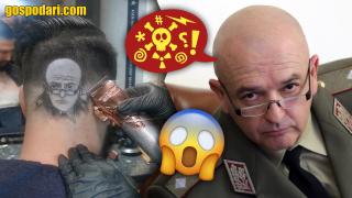 Мъж си направи прическа с лика на ген. Мутафчийски (видео)