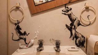 Банкси с новo произведениe, създадено в условията на карантина