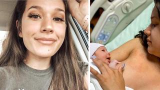 Млада жена откри, че е бременна два часа преди да роди (снимки)