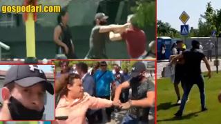 Провокатори нападнаха журналисти и граждани по време на конференцията на ГЕРБ (видео)