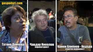 „Гангстер” и „врат без лице”. Какво мислят известни лица от протеста за Бойко Борисов (видео)