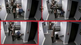 Арестант направи полицаи и съдия смешни, като им избяга от съдебната зала (видео)