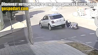 Блъсната от джип мотоциклетистка излиза виновна за инцидента? (РЕПОРТАЖ)