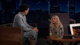 Дъщерята на Борат вдигна скандал на български в шоуто на Джими Кимъл (видео)