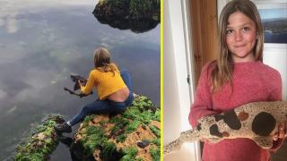 11-годишно момиченце спасява бедстваща акула в трогателно видео